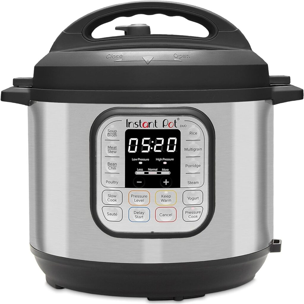 Instant Pot Duo 7-in-1 Electric Pressure Cooker, Slow Cooker, Rice Cooker, Steamer, Sauté, Yogurt Maker, Warmer  Sterilizer, Includes App With Over 800 Recipes, Stainless Steel, 6 Quart