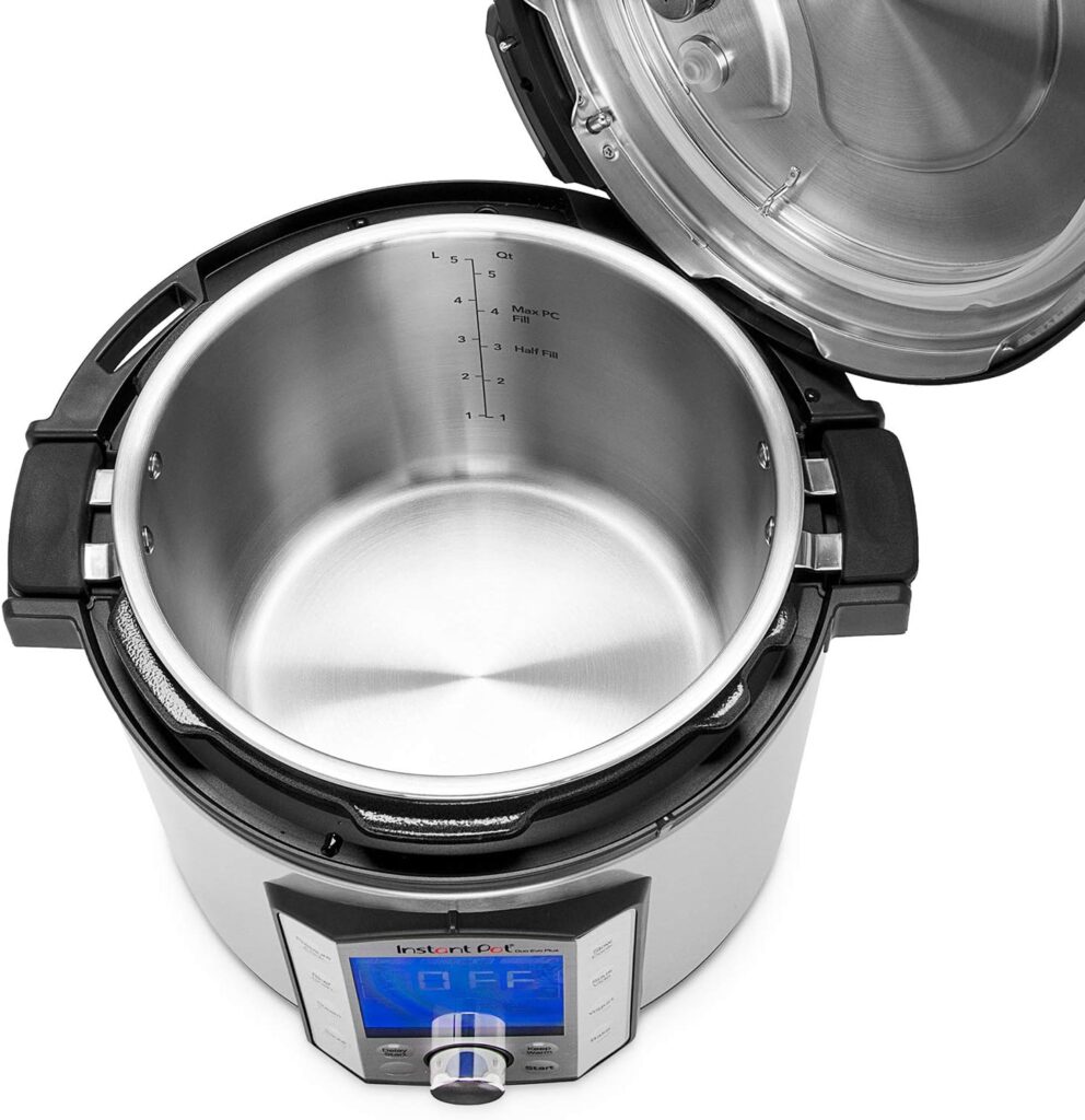 Instant Pot Pro 10-in-1 Pressure Cooker, Slow Cooker, Rice/Grain Cooker, Steamer, Sauté, Sous Vide, Yogurt Maker, Sterilizer, and Warmer, 8 Quart  Stainless Steel Inner Cooking Pot With Handles