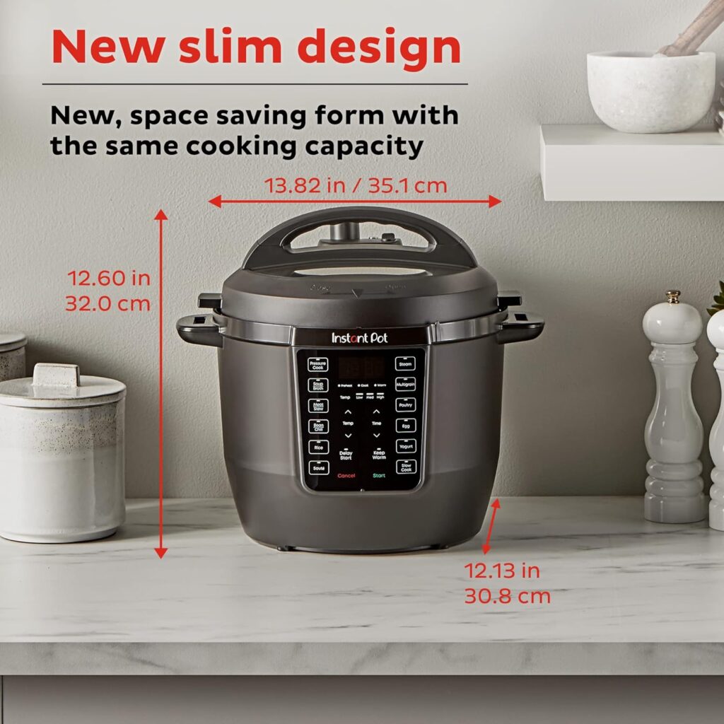 Instant Pot RIO Wide Base, 7.5 Quarts, Large Searing Base, WhisperQuiet Steam Release, 7-in-1 Electric Multi-Cooker, Pressure Cooker, Slow Cooker, Rice Cooker, Steamer, Sauté, Yogurt  Warmer