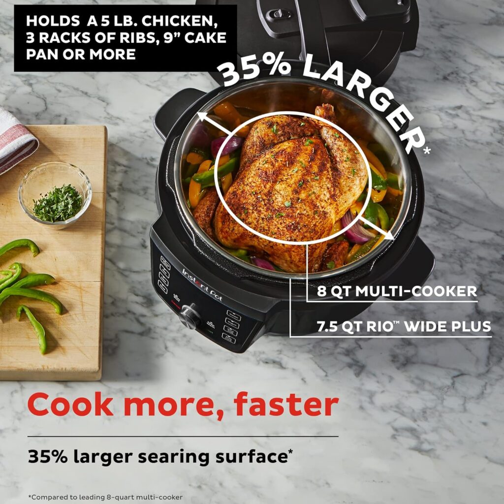 Instant Pot Ultra, 10-in-1 Pressure Cooker, Slow Cooker, Rice Cooker, Yogurt Maker, Cake Maker, Egg Cooker, Sauté, and more, Includes App With Over 800 Recipes, Stainless Steel, 6 Quart