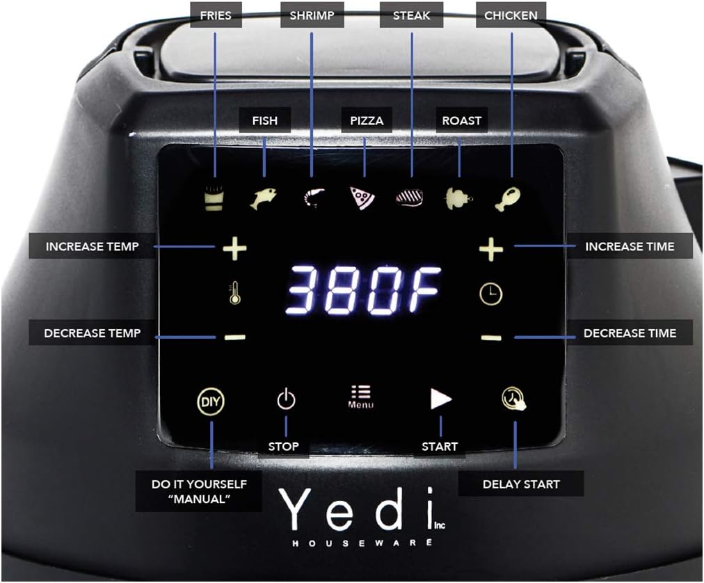 Yedi Tango, 2-in-1 Air Fryer and Pressure Cooker, 6 Quart, with Deluxe Accessory kit