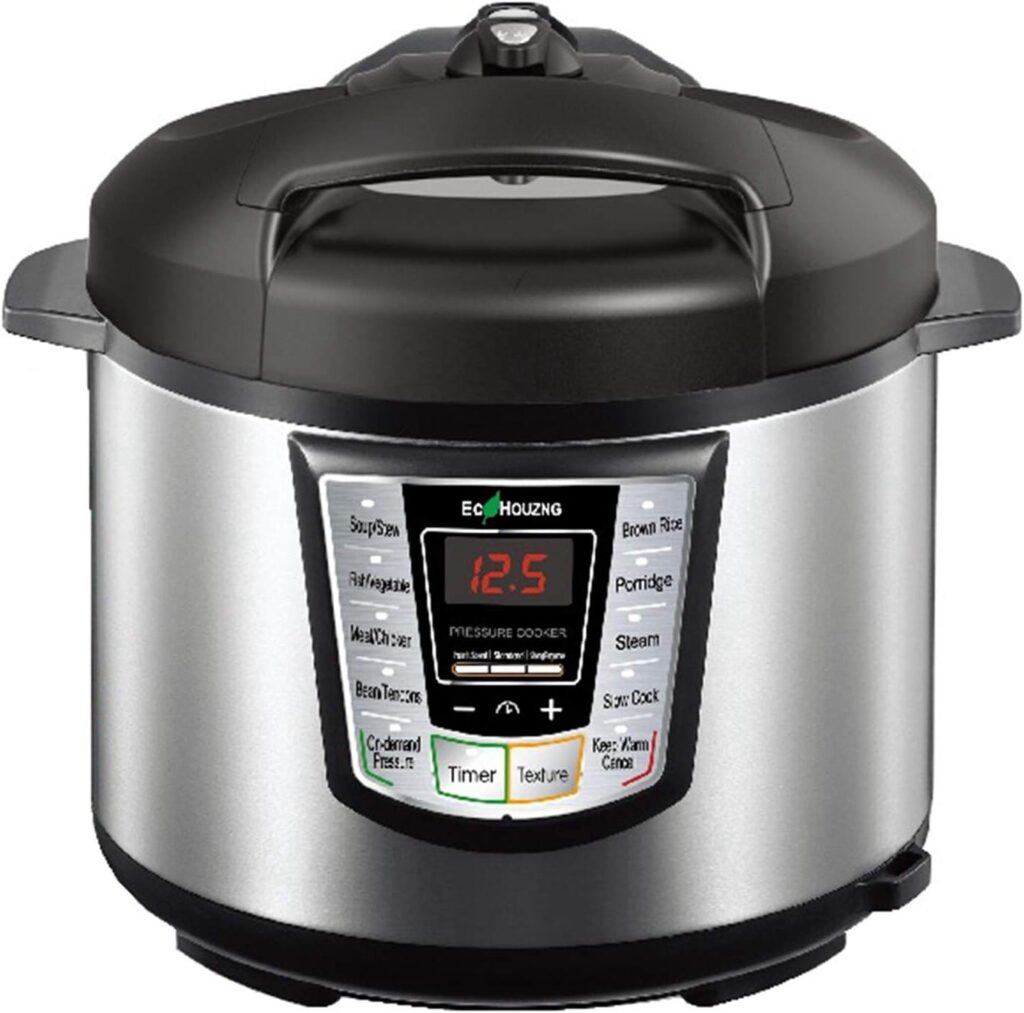 7 In One Electric Pressure Cooker Black Digital Display
