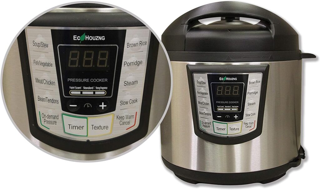 7 In One Electric Pressure Cooker Black Digital Display