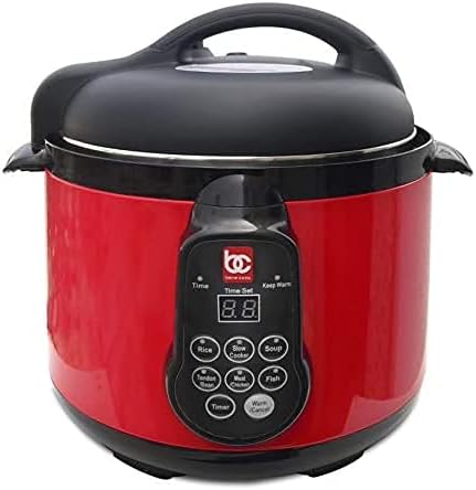 Bene Casa BC-99213 4L Electric Pressure Cooker, Red (Renewed)