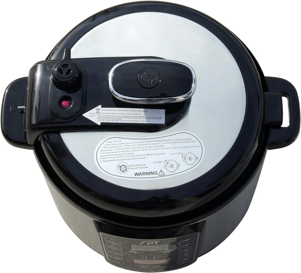 EPC-13CA: 6.5-Quart Stainless Steel Electric Pressure Cooker with Quick Release Button