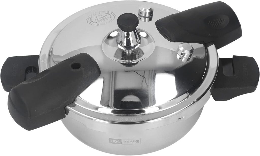 Stainless Steel Pressure Cooker, 1.8L Electric Pressure Cooker 1.8 Liter Mini Pressure Cooke Slow Cooker Explosion Proof Rice Cooker Yogurt Maker Cake Maker Egg Cooker Hot Pot
