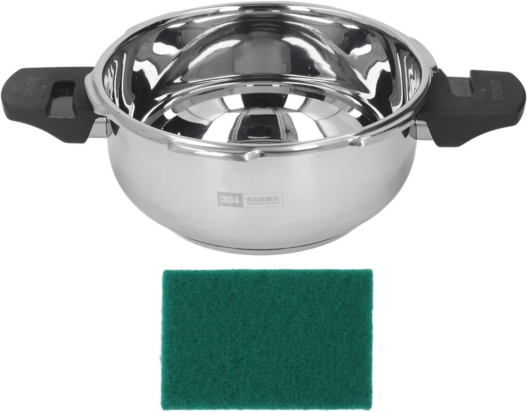 Stainless Steel Pressure Cooker, 1.8L Electric Pressure Cooker 1.8 Liter Mini Pressure Cooke Slow Cooker Explosion Proof Rice Cooker Yogurt Maker Cake Maker Egg Cooker Hot Pot