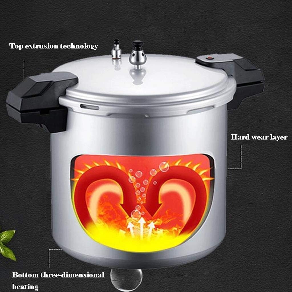 Ygqzg Pressure Cooker Induction Cooker Gas Large Capacity 30cm Gas Commercial Hotel With Large Thick Pressure Cooker (Size : 21L)