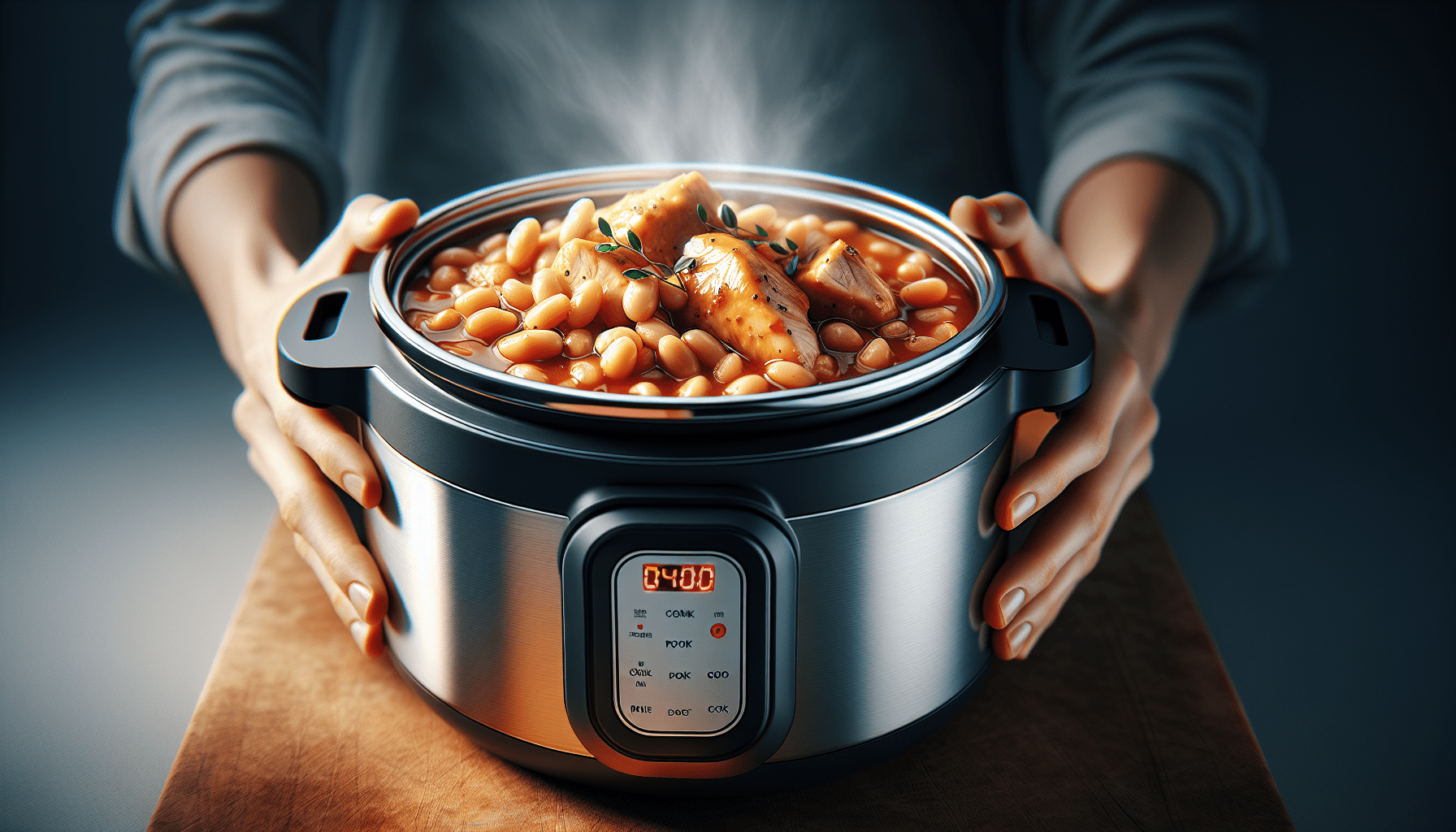 Chicken And Cannellini Bean Stew Recipe In A Pressure Cooker